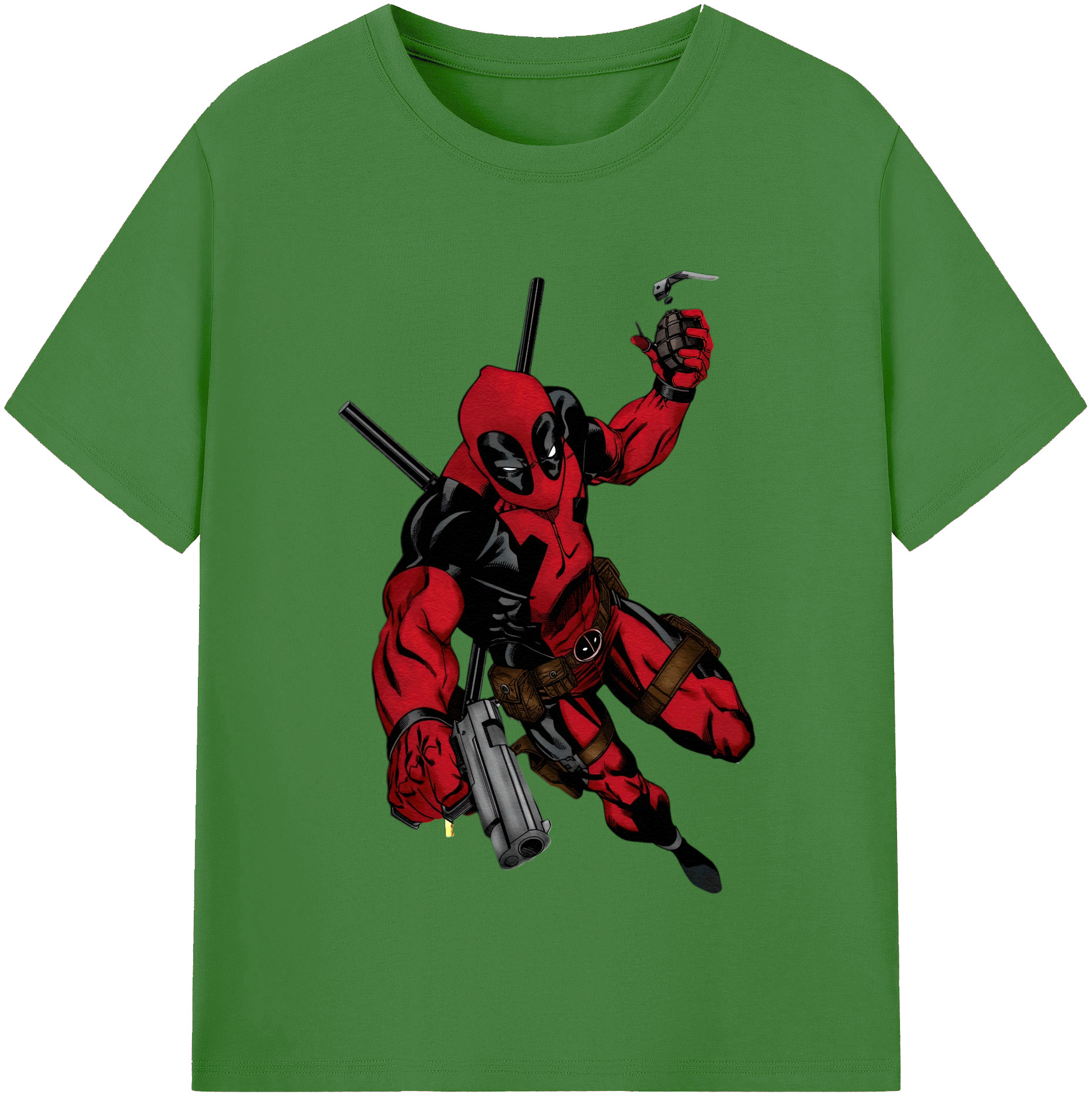 （画像用） Deadpool デッドプール レディースカジュアルプリントTシャツ（綿100％）